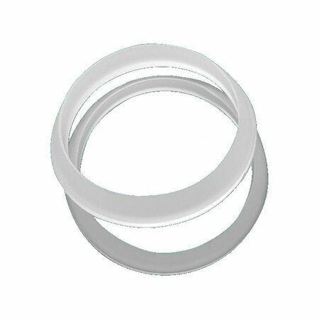 AMERICAN IMAGINATIONS 1.25 in. Round White Beveled Washer in Modern Style AI-38350